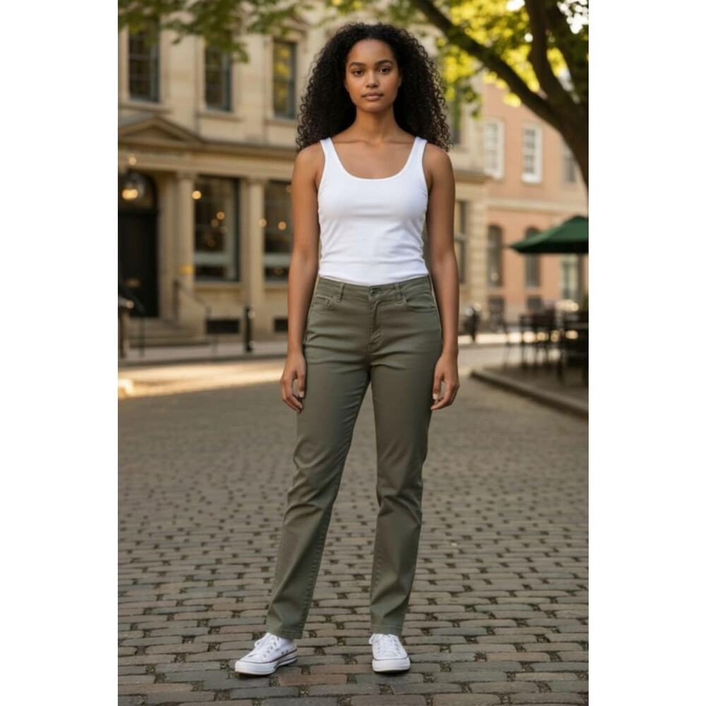 Lee At The Waist Women's Khaki Pants Size‎ 10 Medium